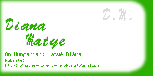 diana matye business card